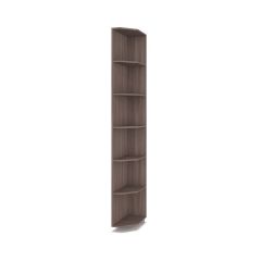 РОЛАНД Шкаф-купе с зеркалом Шимо темный (450*1600) Р462 в Троицке - troick.mebel24.online | фото
