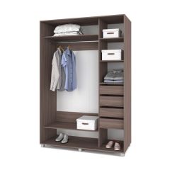 РОЛАНД Шкаф-купе с зеркалом Шимо темный (600*1300) Р632 в Троицке - troick.mebel24.online | фото 4