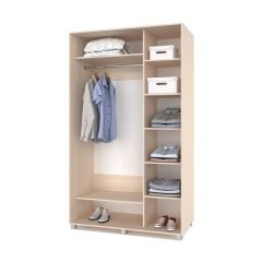 РОЛАНД Шкаф-купе зеркалом Млечный дуб (600*1500) Р652 в Троицке - troick.mebel24.online | фото 2