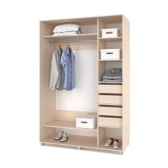 РОЛАНД Шкаф-купе зеркалом Млечный дуб (600*1500) Р652 в Троицке - troick.mebel24.online | фото 4
