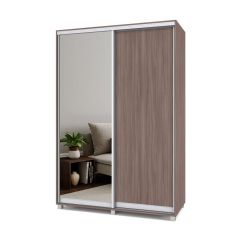 РОЛАНД Шкаф-купе с зеркалом Шимо темный (600*1500) Р652 в Троицке - troick.mebel24.online | фото