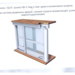 Шкаф-купе ШКО-3 1200 мм ЛДСП/зеркало в Троицке - troick.mebel24.online | фото 5