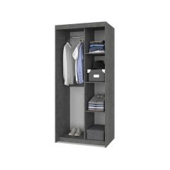 ТОМАС Шкаф-купе Камень темный - Ирландский дуб Т21 в Троицке - troick.mebel24.online | фото 2