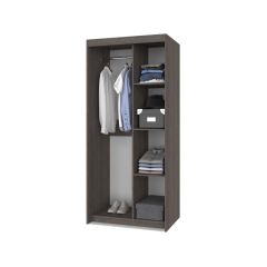 ТОМАС Шкаф-купе с зеркалом Анкор темный/светлый Т22 в Троицке - troick.mebel24.online | фото 2