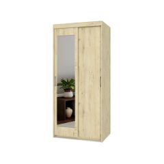 ТОМАС Шкаф-купе с зеркалом Ирландский дуб Т22 в Троицке - troick.mebel24.online | фото