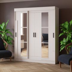 Шкаф-купе ТВИСТ Белый в Троицке - troick.mebel24.online | фото