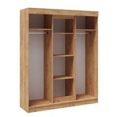 Шкаф-купе ТВИСТ Белый/Дуб крафт золотой в Троицке - troick.mebel24.online | фото 2