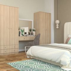 Шкаф Нина (М6) Ясень шимо светлый в Троицке - troick.mebel24.online | фото