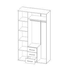 Шкаф Парма 3-х створчатый в Троицке - troick.mebel24.online | фото 3