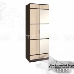Шкаф 2-х створчатый Сакура + Зеркало (венге/лоредо) в Троицке - troick.mebel24.online | фото 2