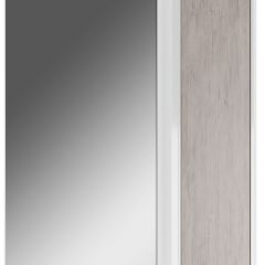 Шкаф-зеркало Uno 60 Дуб серый левый/правый Домино (DU1503HZ) в Троицке - troick.mebel24.online | фото