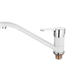 Смеситель для кухни Accoona A4167G белый в Троицке - troick.mebel24.online | фото