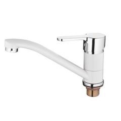 Смеситель для кухни Accoona A4267G белый в Троицке - troick.mebel24.online | фото