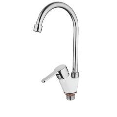 Смеситель для кухни Accoona A4467G белый в Троицке - troick.mebel24.online | фото