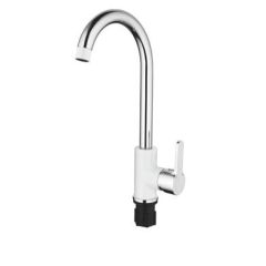 Смеситель для кухни Accoona A4567G белый в Троицке - troick.mebel24.online | фото