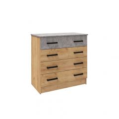 Спальня Асти Комод (Дуб крафт золотой) в Троицке - troick.mebel24.online | фото 1