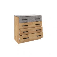 Спальня Асти Комод (Дуб крафт золотой) в Троицке - troick.mebel24.online | фото 2