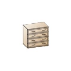 Спальня Карина композиция 5 (Ясень Асахи) в Троицке - troick.mebel24.online | фото 3