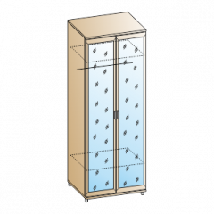 Спальня Мелисса композиция 2 (Акация Молдау) в Троицке - troick.mebel24.online | фото 2