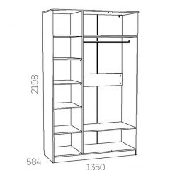 НМ 040.33 Х Шкаф для одежды "Оливия" в Троицке - troick.mebel24.online | фото 3