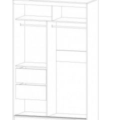ВЕРОНА Шкаф-купе 1400 (ясень шимо комб.) в Троицке - troick.mebel24.online | фото 2