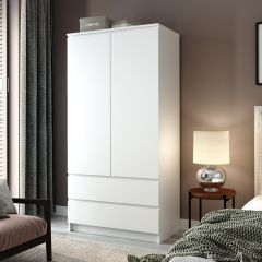 МОРИ Спальный гарнитур (белый) в Троицке - troick.mebel24.online | фото 7