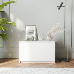 МОРИ Спальный гарнитур (белый) в Троицке - troick.mebel24.online | фото 10