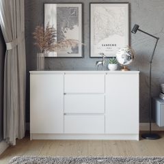 МОРИ Спальный гарнитур (белый) в Троицке - troick.mebel24.online | фото 12