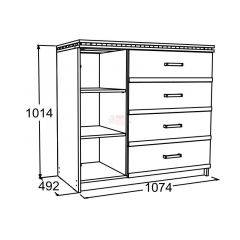 Спальный гарнитур Ольга-13 (модульный) в Троицке - troick.mebel24.online | фото 14