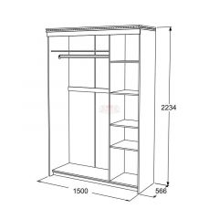 Спальный гарнитур Ольга-13 (модульный) в Троицке - troick.mebel24.online | фото 23
