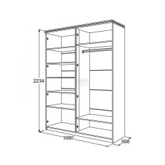 Спальный гарнитур Ольга-13 (модульный) в Троицке - troick.mebel24.online | фото 31