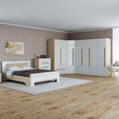 Спальный гарнитур Палермо (модульная) Эко в Троицке - troick.mebel24.online | фото