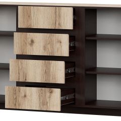 ПРАГА Спальный гарнитур Серия 3 (Дуб Делано/Дуб Венге) в Троицке - troick.mebel24.online | фото 10