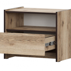 ПРАГА Спальный гарнитур Серия 3 (Дуб Делано/Дуб Венге) в Троицке - troick.mebel24.online | фото 15