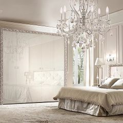 Спальный гарнитур Тиффани Premium слоновая кость/серебро в Троицке - troick.mebel24.online | фото