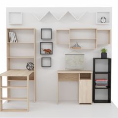 Стеллаж Элемент-1 (дуб сонома) в Троицке - troick.mebel24.online | фото 4