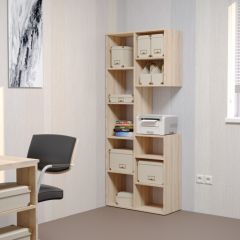 Стеллаж Элемент-2 (дуб сонома) в Троицке - troick.mebel24.online | фото 3