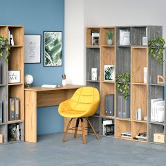 Стеллаж универсальный (ЛДСП камень темный) в Троицке - troick.mebel24.online | фото 3