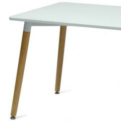 Стол Barneo T-10 (столешница RAL9003 белый, каркас светлый) в Троицке - troick.mebel24.online | фото 2