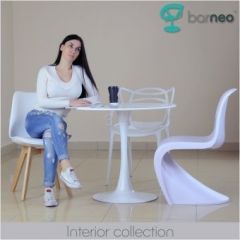 Стол Barneo T-3 Tulip style (RAL9003 белый, D90) в Троицке - troick.mebel24.online | фото 5