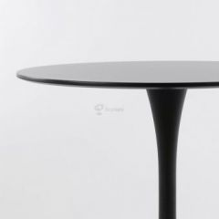 Стол Barneo T-3 Tulip style (RAL9017 черный, D90) в Троицке - troick.mebel24.online | фото