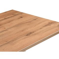 Стол деревянный Мичиган Лофт 110х70х74 25 мм дуб вотан / белый матовый в Троицке - troick.mebel24.online | фото 4