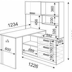 Стол компьютерный ВОЛКЕР М07 (ЯШС) в Троицке - troick.mebel24.online | фото 3