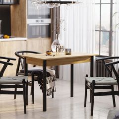 Стол обеденный СО-3 (Дуб Крафт Золотой) в Троицке - troick.mebel24.online | фото 2