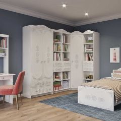 KI-KI СТД1070.1 Стол письменный (белый/белое дерево) в Троицке - troick.mebel24.online | фото 2