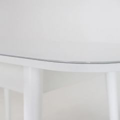 Стол раскладной со стеклом (опоры массив цилиндрический) "Хоста" в Троицке - troick.mebel24.online | фото 6