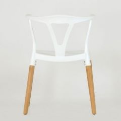 Стул Barneo N-218 Wishbone интерьерный кухонный белый в Троицке - troick.mebel24.online | фото 2