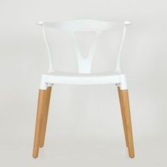 Стул Barneo N-218 Wishbone интерьерный кухонный белый в Троицке - troick.mebel24.online | фото 3