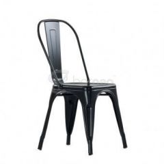 Стул Barneo N-240 Tolix (RAL9017 Черный) в Троицке - troick.mebel24.online | фото