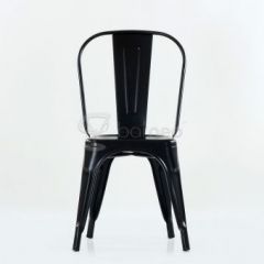 Стул Barneo N-240 Tolix (RAL9017 Черный) в Троицке - troick.mebel24.online | фото 2
